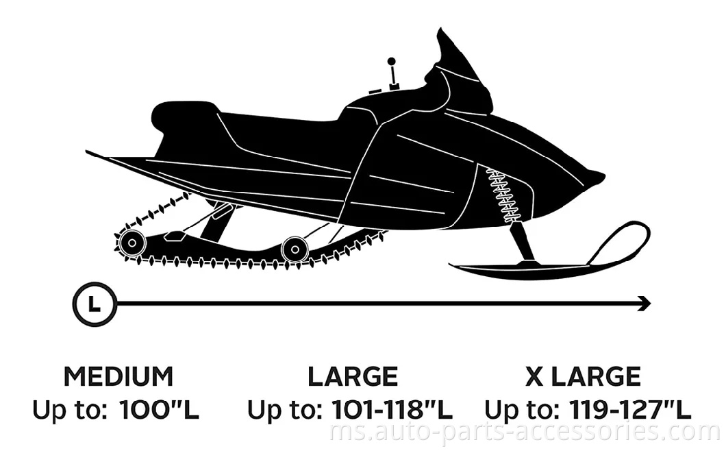 Kualiti Top 100% Cover Snowmobile Cover Sled Sled